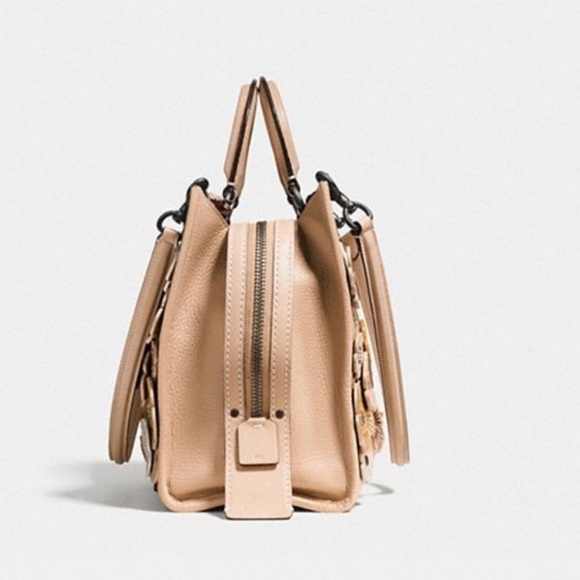 Coach Rouge 30 Tea Rose Tan Leather Bag - Picture 2 of 16